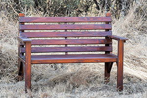 Wooden Two Seater Bench L1200mm x W650mm
