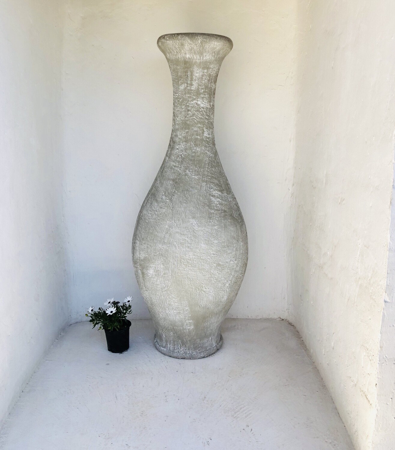 Gracelle Vase Large Whitewash Finish - H1620mm x W600mm - 65kg