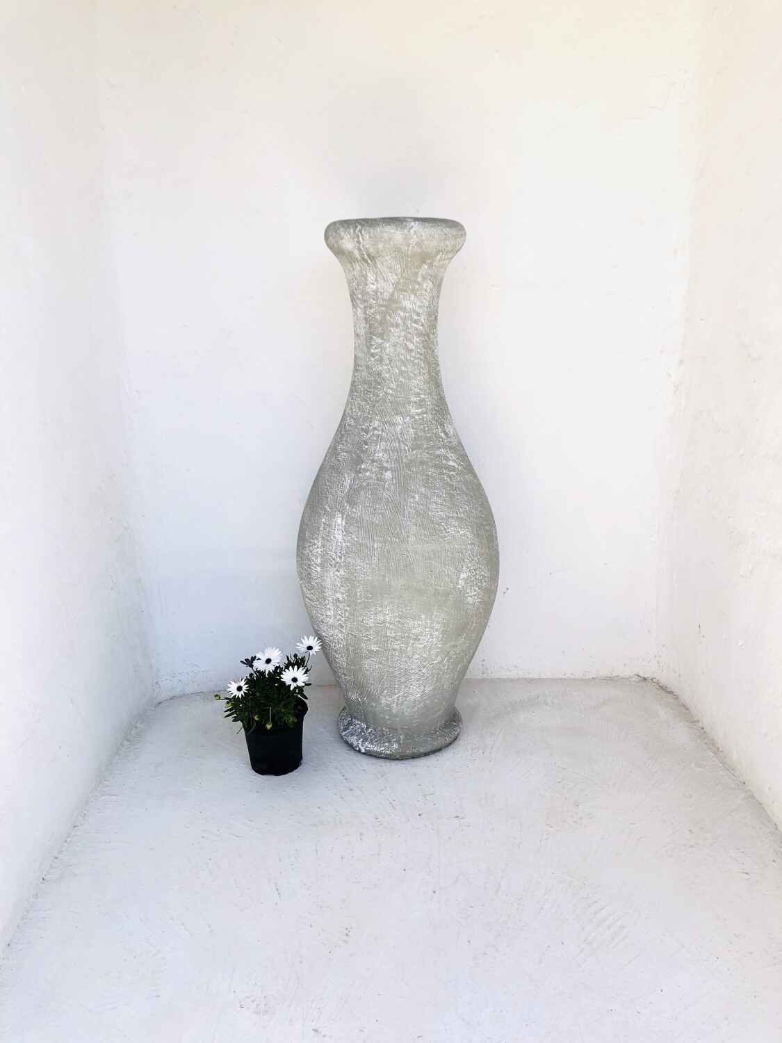 Gracelle Vase Medium Whitewash Finish - H1180mm x W400mm - 30kg