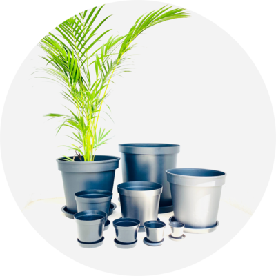 Plastic Plant Pots Black