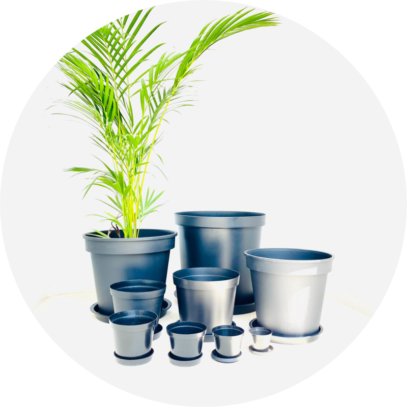 Plastic Plant Pots Black