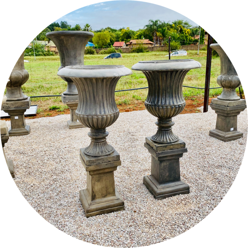 Garden Pots on Pedestals
