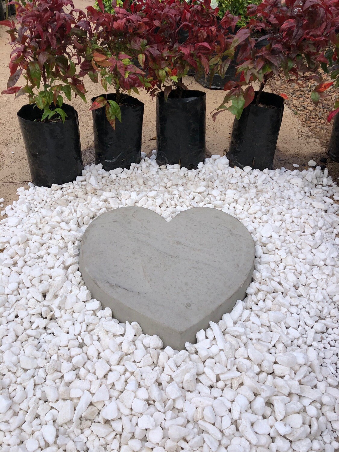 Heart Paver SMALL Cement - 345x50mm - 9kg
