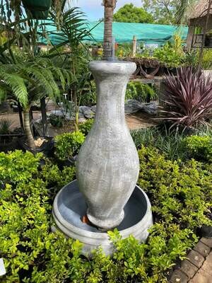 Gracelle Fountain Small Whitewash Finish - H1300mm (Excluding Pump)