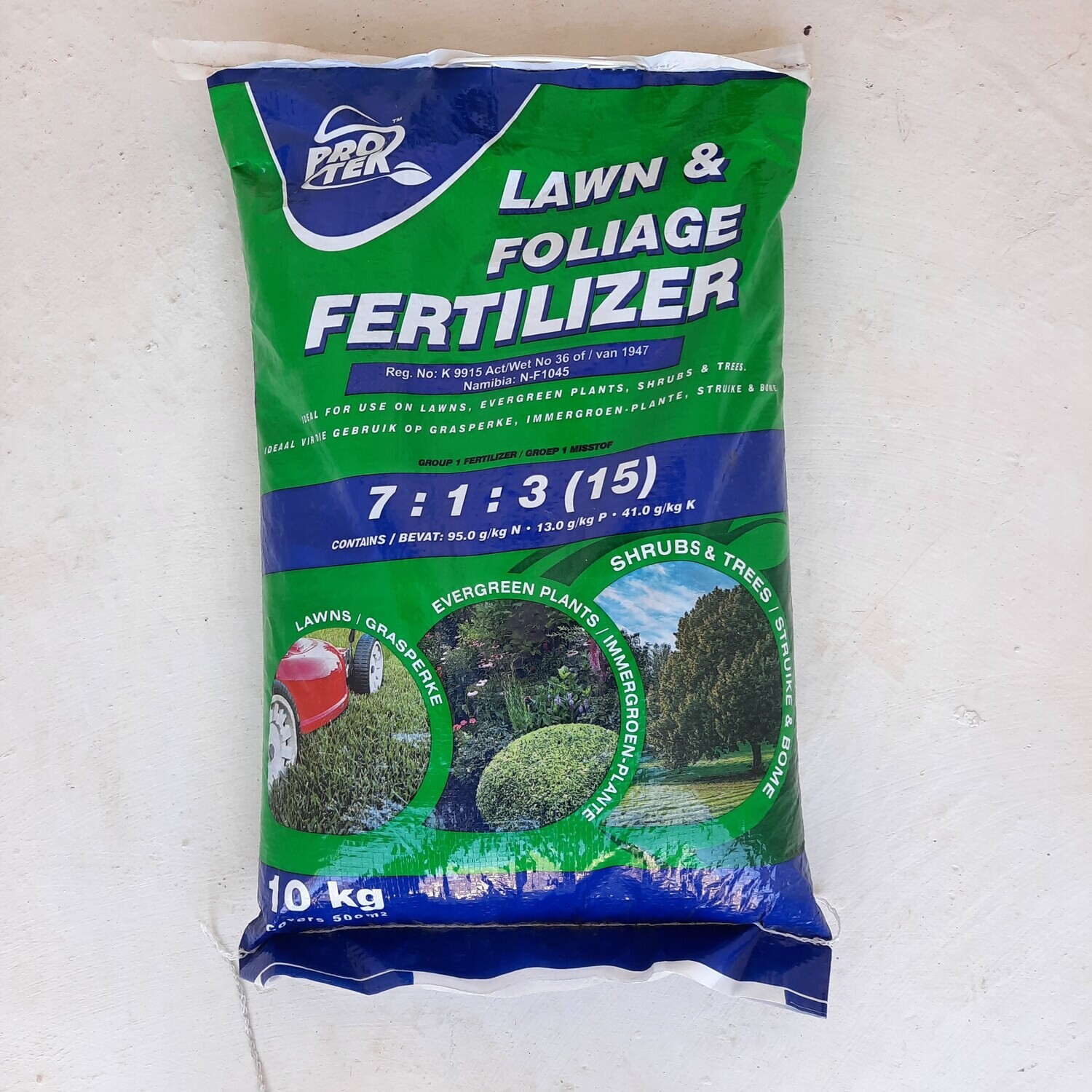 Protek Lawn & Foliage Fertilizer 7:1:3 (15) 10kg