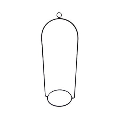 Black Steel Hanging Potholder - 20x20x50cm - 15cm Pot
