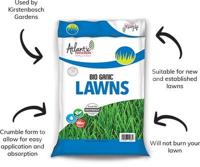 Atlantic Bio Ganic for Lawns In crumble form for easy application 5KG