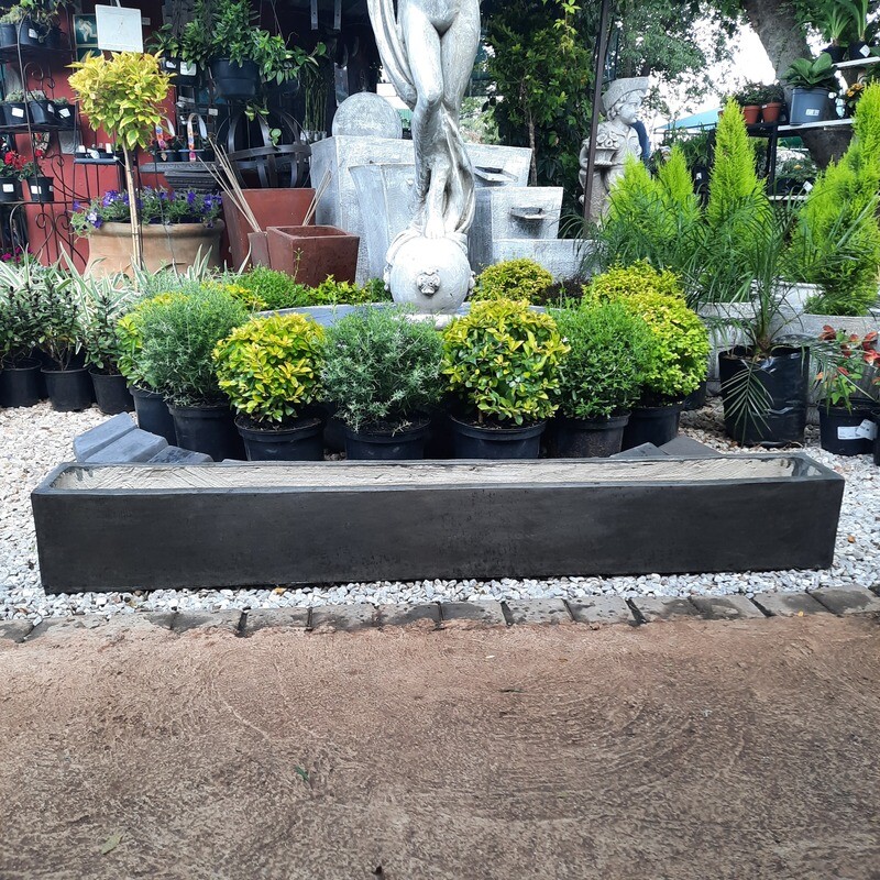 Window Pot Long Weathered Grey - L1400mm x W155mm x H175mm- 20kg