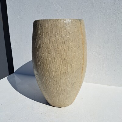 Demeter Vase Large Whitewash Finish - H620mm x W340mm - 16kg