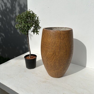 Demeter Vase Large Brown Clay Finish - H620mm x W340mm - 16kg