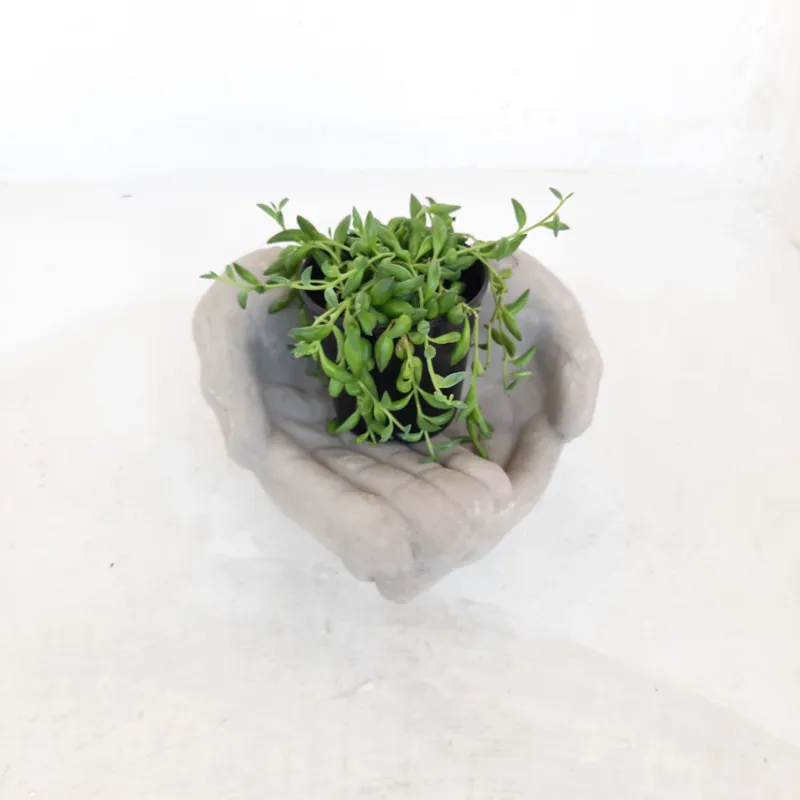 Open Two Hands Cement Finish - H150mm x W270mm