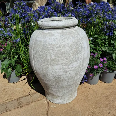 Blaze Urn Whitewash Finish - H680mm x W460mm - 25kg