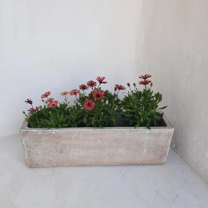 Plain Aero Flower Box Large - H240mm x L720mm x W180mm - 16kg