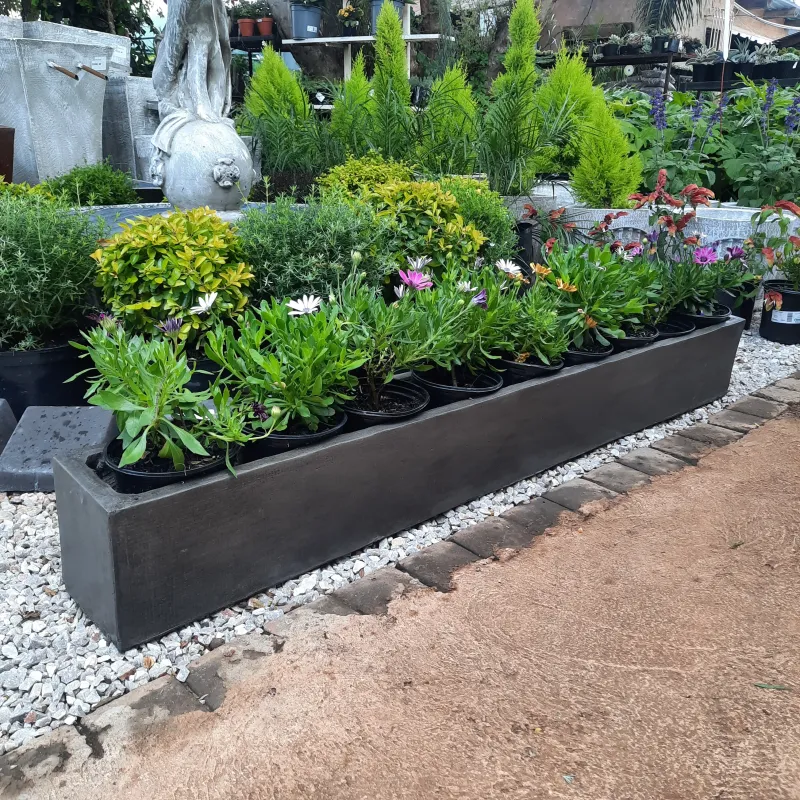 Window Pot Long Weathered Grey - L1400mm x W155mm x H175mm- 20kg