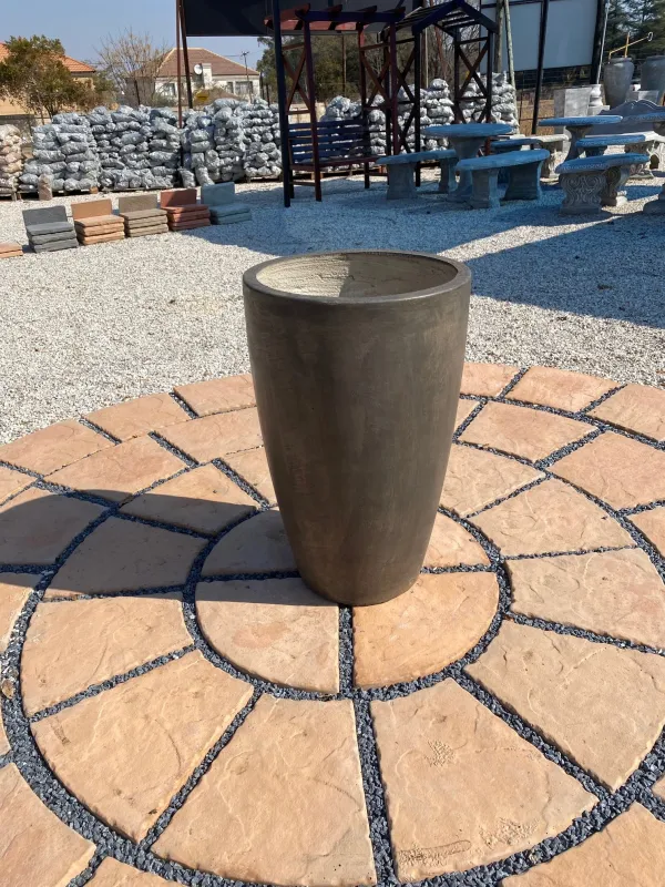 Lechuza Planter Large Weathered Grey Finish - H760mm x W475mm - 28Kg