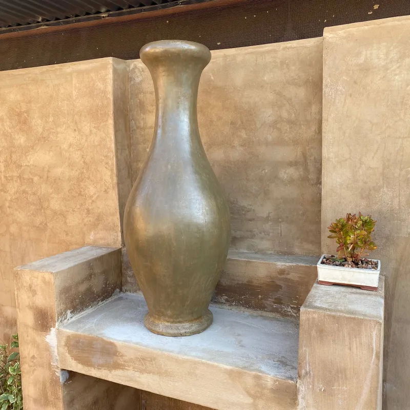Gracelle Vase Medium Antique Amber Finish - H1180mm x W400mm - 30kg