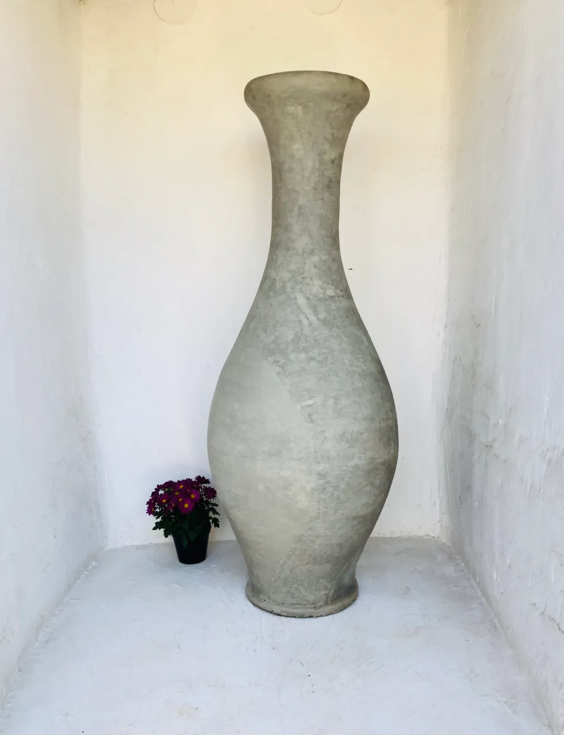 Gracelle Vase Large Plain Cement Finish - H1620mm x W600mm - 65kg