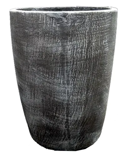 Maggie Round Pot Large Whitewash Finish - H600mm x W490mm - 30kg