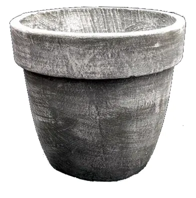 Lollipop Planter Small Whitewash Finish - H220mm x W230mm - 5kg