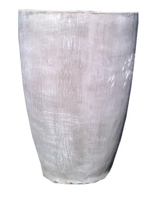 Bergmann&#39;s Pot Extra Large Whitewash Finish - H910mm x W630mm - 60kg