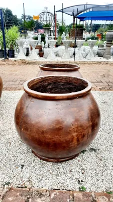 Africana Jeanne Pot Large Honeyclay Finish - H600mm x W450mm - 35kg