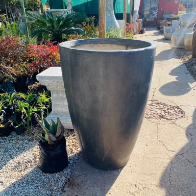 Bergmann's Pot Extra Large Weathered Grey Finish - H910mm x W630mm - 60kg