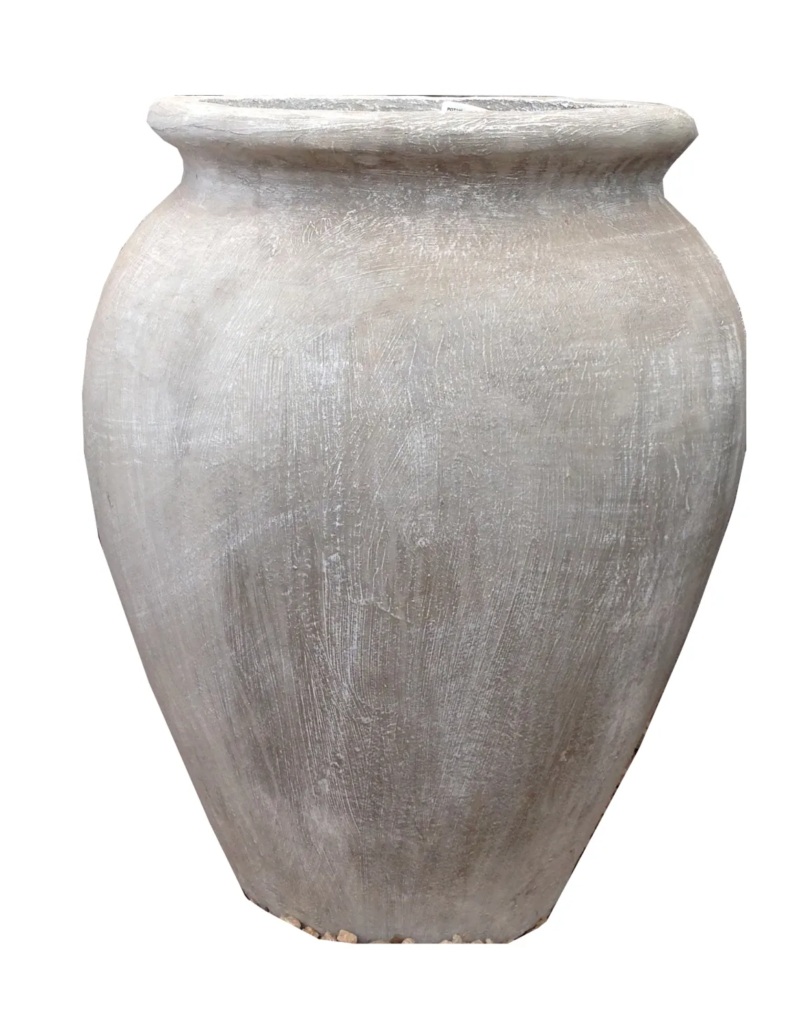 Turkish Jar Medium Whitewash Finish  - H480mm - 16kg