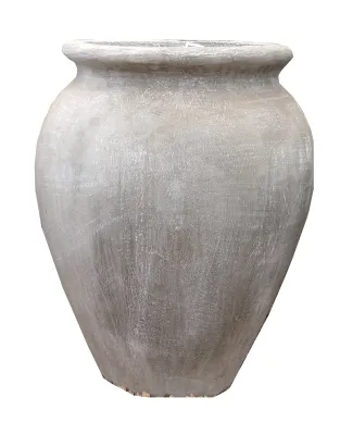 Turkish Jar Medium Whitewash Finish  - H480mm - 16kg