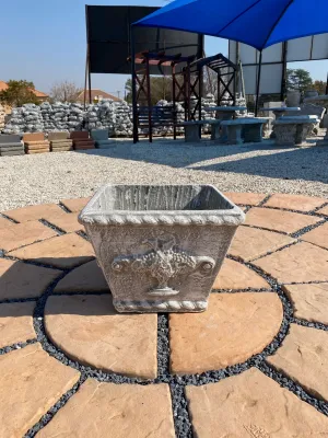 Grape Planter Whitewash Finish - H330mm - 18kg