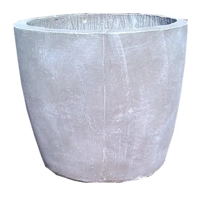 Bug Pot Small Whitewash Finish - H345mm - 15kg