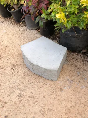 Fire Pit Stone Edging Plain Cement - 315x225x10mm - 13kg