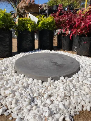 Round Stepping Stone LARGE Black - 455x50mm - 17kg