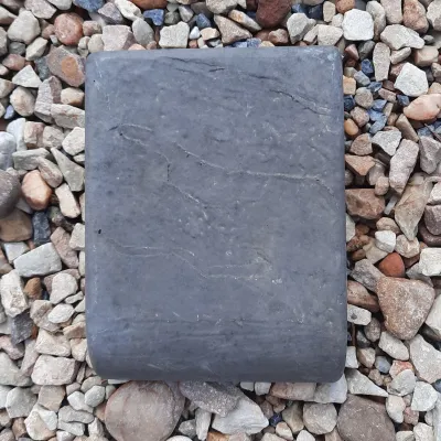 Bullnose Slate Paver Black - 200x150x50mm - 2.6kg