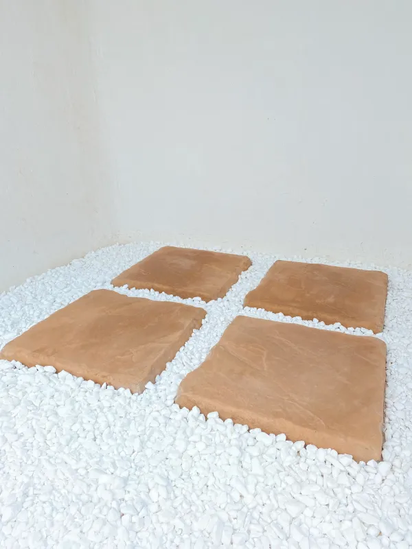 Mountain Slate Paver Soft Tan - 400x400x40mm - 12.4kg