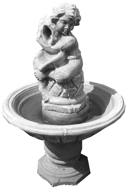 Kruik Puto Fountain Whitewash Finish - H1400mm (Excluding Pump)