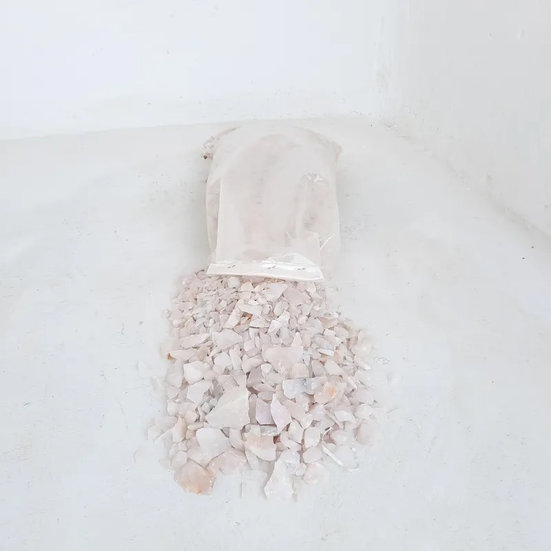 Rose Quartz Crush 13mm 300x600mm bags between 15-20kg