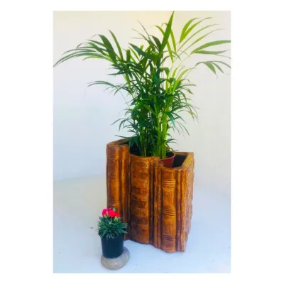 Fairy Tale Book Planter Honeyclay Finish - L420mm x W410mm x H470mm - 26kg