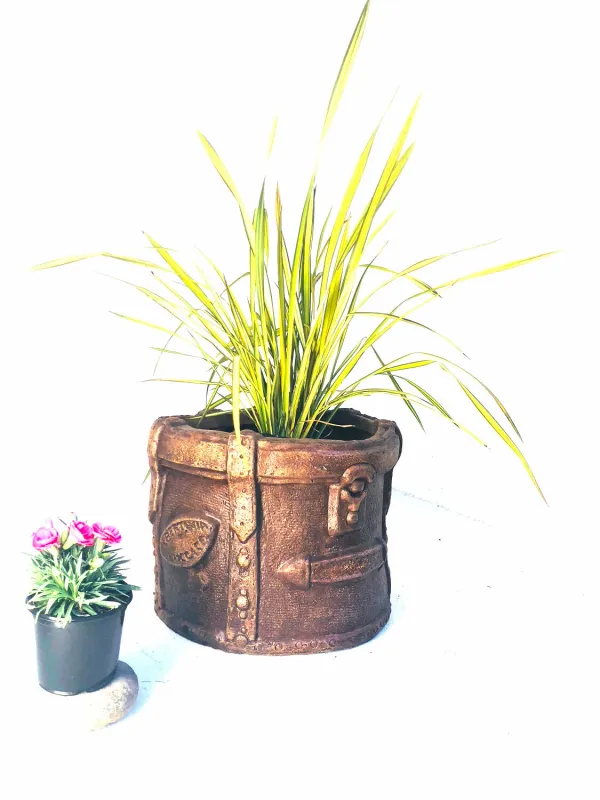 Hat Case Planter Honeyclay Finish - L510mm x H60mm x W350mm - 12kg