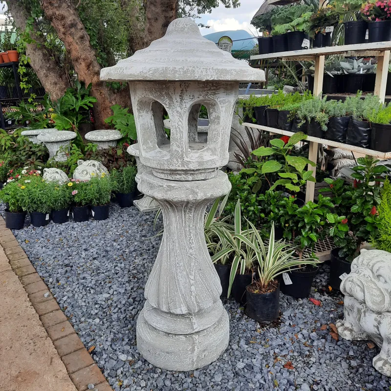 Swazi Spiral Lamp Large Whitewash Finish - H1210mm x W535mm - 138kg
