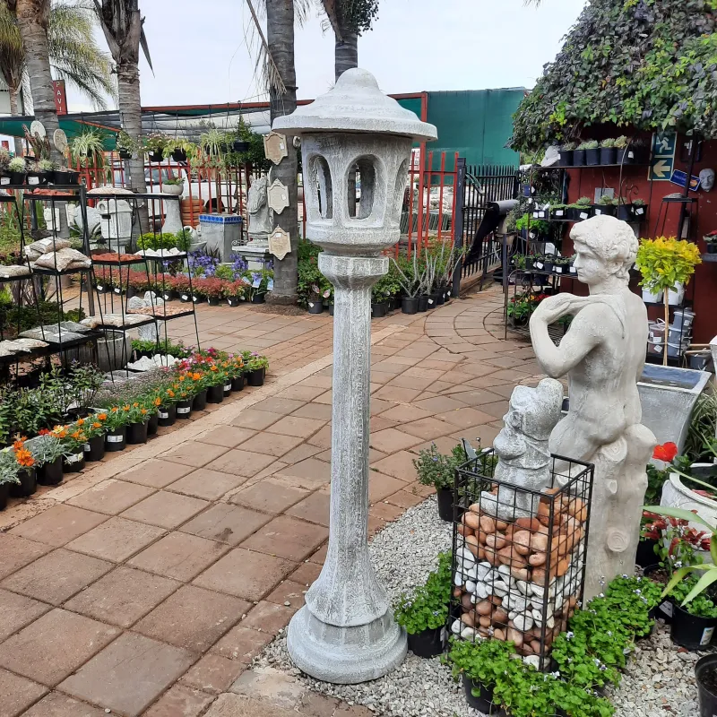 Swazi Light (Lamp) Large Whitewash Finish - H1690mm x W425mm - 87kg
