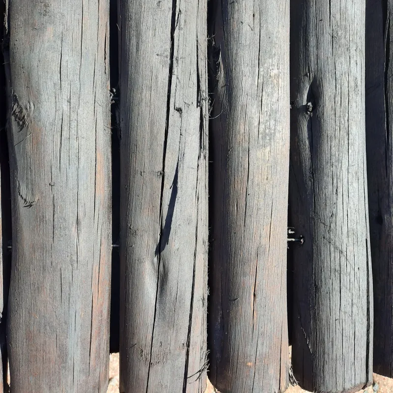 Wooden Round Creo Edging 300mm x 2m