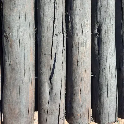 Wooden Round Creo Edging 300mm x 2m