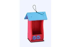 Wooden Decorative Bird House Open