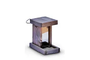 Wooden Small hanging Bird Feeder