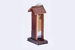 Wooden Tower Bird Feeder