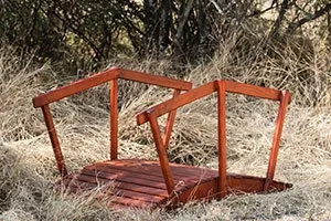 Wooden Half Moon Bridge L1300mm x W900mm