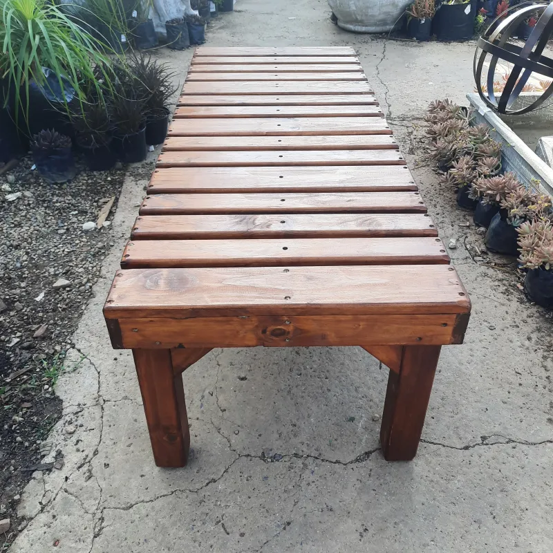 Wooden Phumula Three Seater Bench L1500mm x W650mm