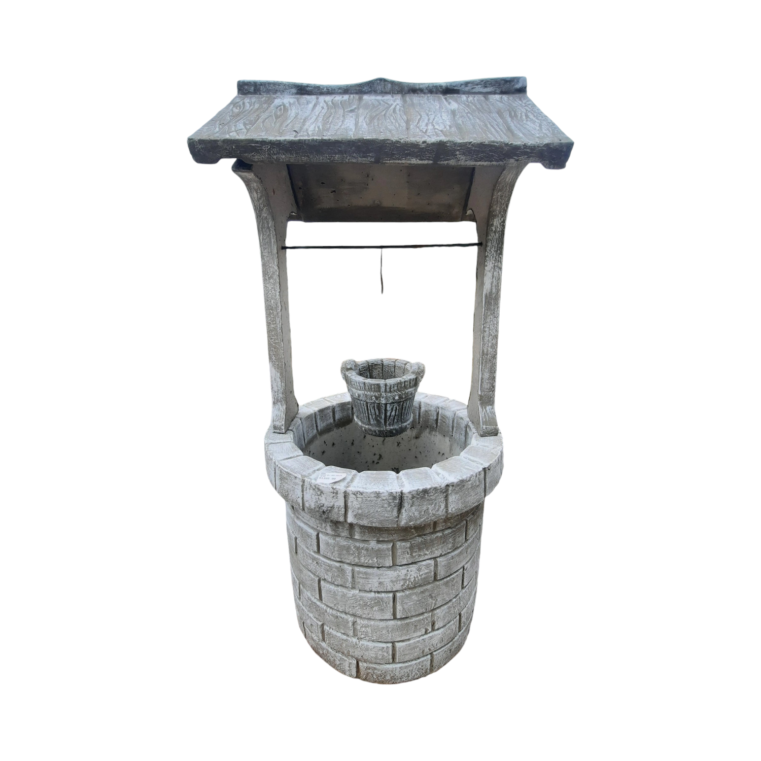 Wishing Well Large Whitewash Finish - H1480mm x W700mm - 227kg