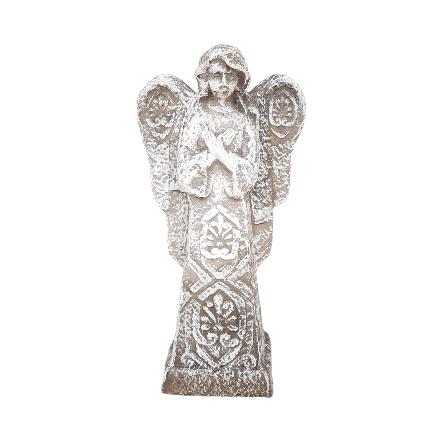 Guardian Angel Whitewash Finish - H560mm