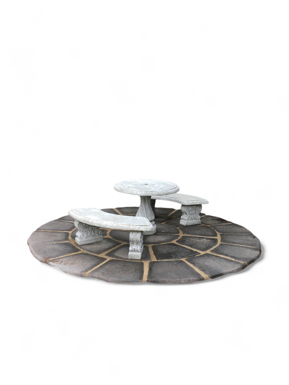 Circle Large Paver Complete Black Finish 3 Rows 30 tiles 3.6m with 70mm gaps. R66 each.
